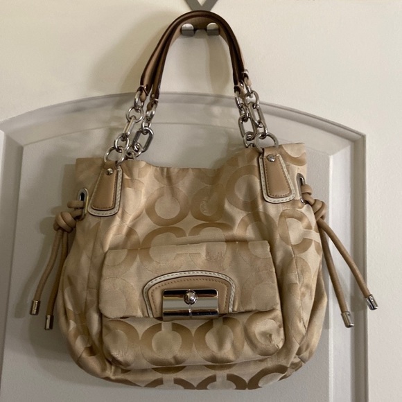 Coach Kristine Signature Handbag - Gently Used - Great Condition Large -… - Picture 1 of 11